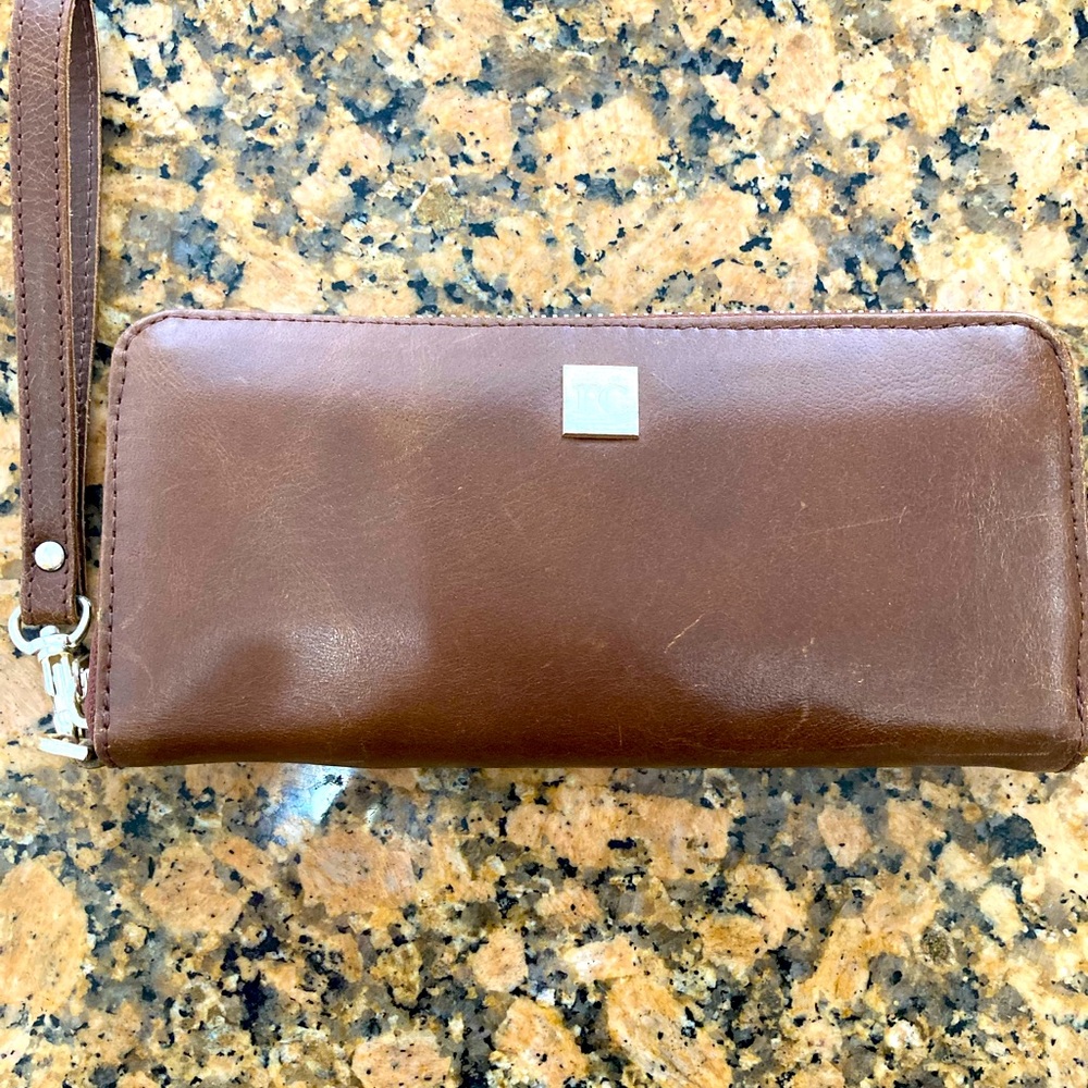 New Rachel Cruze Brown Leather Wallet